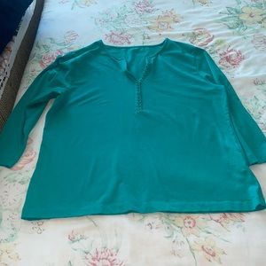 2 Chico’s cotton knit shirts